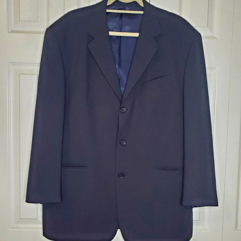 Claudio Morelli Vintage  Lined Wool Blazer Suit Jacket Sport Coat Gray